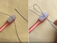 なるほどそうきたか！歯ブラシを使って針に糸を通す方法【ライフハック】