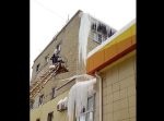 やってしまった…。　大きな氷柱を取り除こうと作業していたら…！