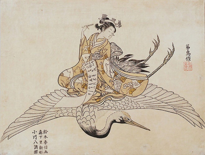 やつし費長房 画：鈴木春信 大英図書館所蔵
