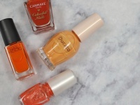 【塗ってみた】1,000円以下のオレンジネイルでかわいいのはどれ？