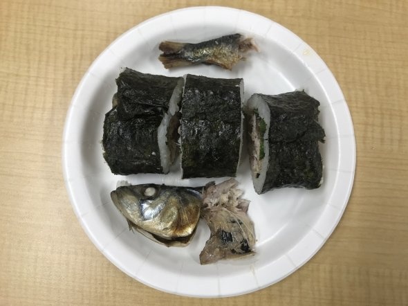 解体したまるごといわし巻