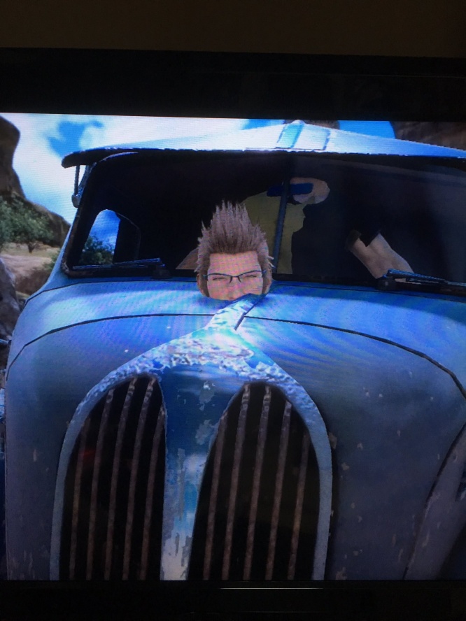 車から突き出るイグニス