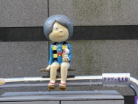 水木しげる先生の亡くなった2015年11月30日の天神通り。編集部撮影（以下同じ）