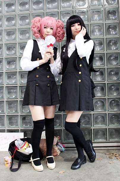 ニコニコ超会議2015 2日目 コスプレイヤー画像 夢希さん「妖狐×僕SS」白鬼院凜々蝶/茉稀さん「妖狐×僕SS」髏々宮カルタ