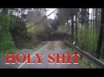 木が、森が、人を襲う！　山道を走っていた車が自然の猛威に直面