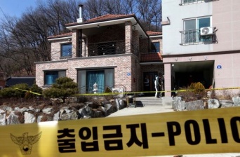 韓国で発生した猟銃乱射事件の現場