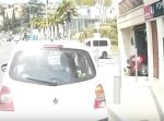下敷き寸前！　ガレージ前で寝ていたホームレスに気づかずに車を出そうとして…(6/30)