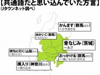 首都圏の「実は方言」な言葉（Jタウンネット調べ）