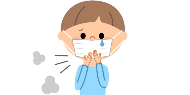 咳をする子ども
