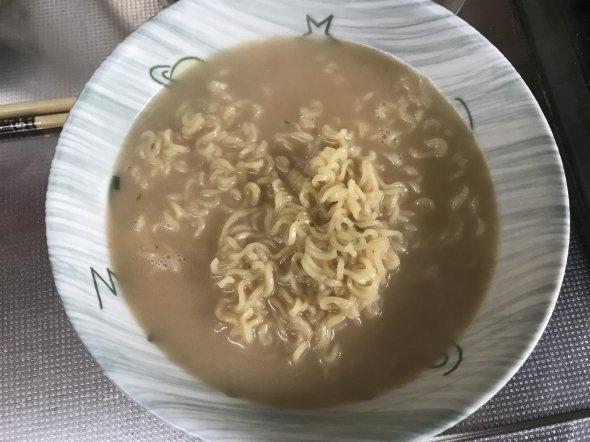 完成したラーメン