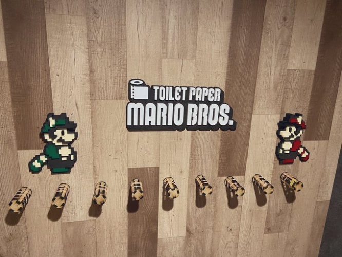 「トイレットペーパーなし」バージョン(じぇにはらさんのツイートより)