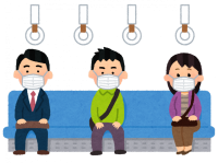 空いているところに座りにくい...
