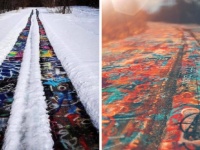 ゴーストタウンと化した街の道路は落書きで覆いつくされていた「グラフィティ・ハイウェイ」（アメリカ）