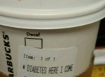 スタバ店員がカップに「いざ、糖尿病！」と書いて騒動に…