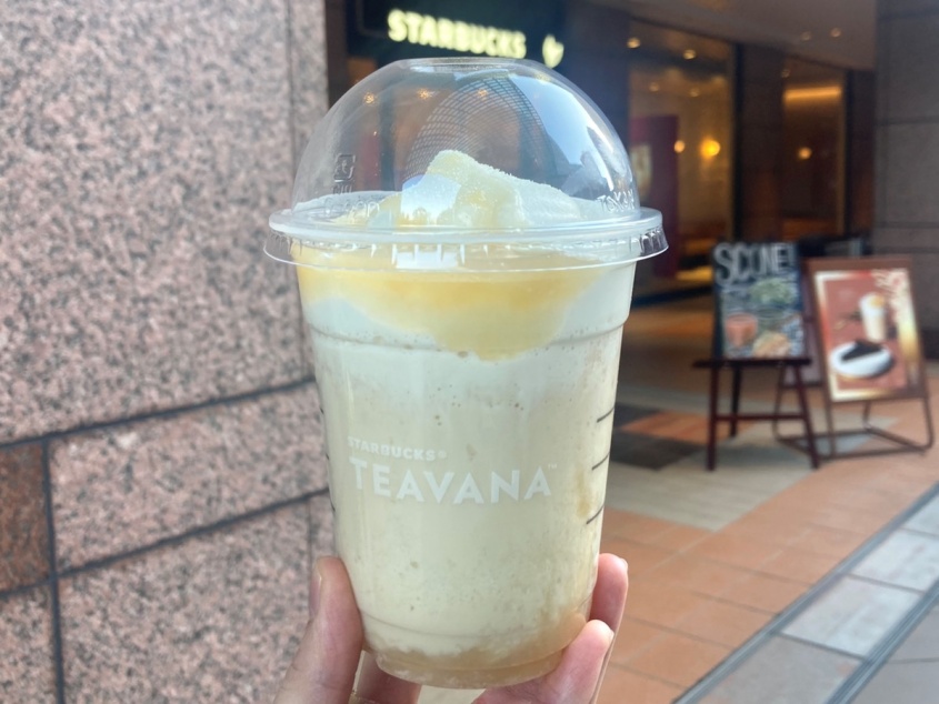 スタバのティー特化新作フラペチーノ！ジョイフルメドレー×ホワイトピーチ