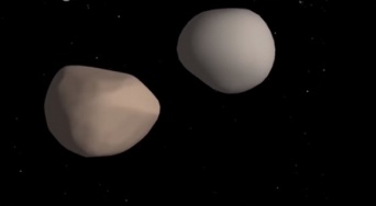 お互いのまわりを周回する、珍しい二重小惑星が太陽系で発見される（NASA）