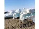 自然の力は偉大だ… ゴリゴリとせり出す巨大な流氷の迫力がすごい。