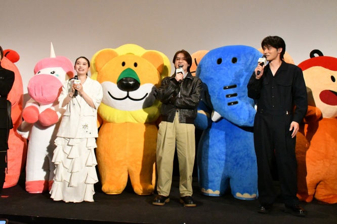 松田元太(Travis Japan)、水上恒司、髙石あかり 登壇！　映画『たべっ⼦どうぶつ』完成披露試写会！！　松田「⾊んな愛を詰め込んだ作品」
