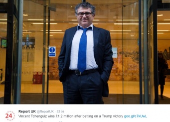 トランプ勝利に賭けて約1億円以上儲けた富豪が話題に