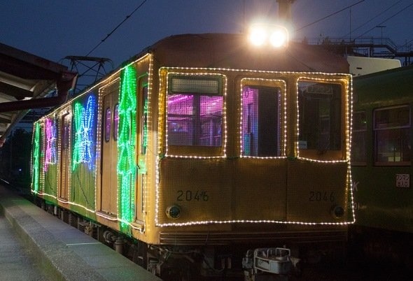 イルミネーション電車外観（画像提供：銚子電気鉄道）