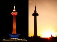 京都タワー元旦初のぼりイベント2017