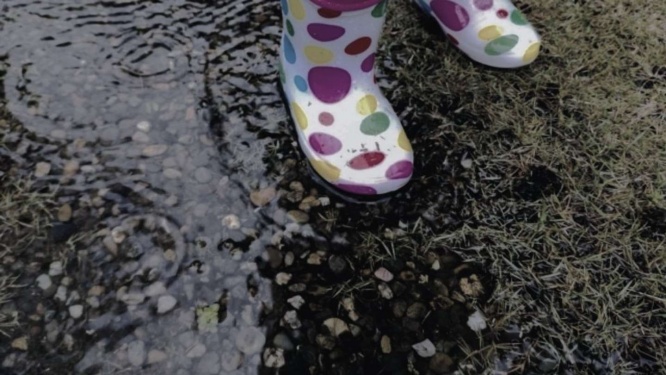 雨の中を帰っていたら...（画像はイメージ）