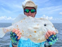 平べったいトルティーアの皮のような謎の魚が釣り上げられる（アメリカ）