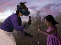 亡くなった娘と（仮想現実（VR）で再会した母親、涙が止まらず。