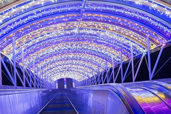 テーマは「光のトンネル」