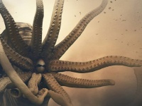 自然と巨大生物を一体化させた、シュールでダークなフォトアート