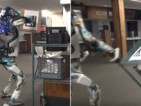 「2077年のAmazonプライム」と題された面白ロボット失敗動画（ジョーク・海外の反応）