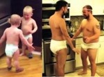 かわいくないw　オッサン２人が双子の赤ちゃんのマネをしてみた（動画）