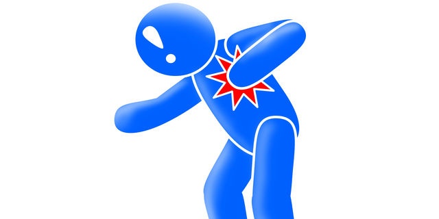 胸に激痛が走る