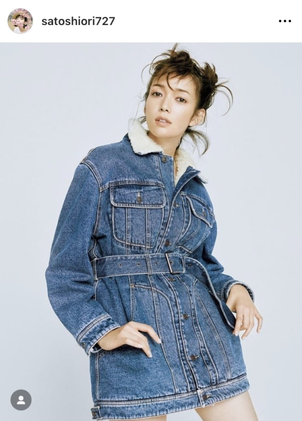 佐藤栞里がモデルカット公開！　テレビと異なる表情に「別人みたいに顔が違う」「カッコ可愛い」「本領発揮」の声続々