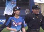 【動画】“神スイング”稲村亜美、もちろんノーバン始球式。自己最高１０３キロをマーク！