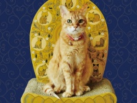 猫は我が家のご本尊。座るだけで猫に後光がさす「光背つめとぎ」が予約販売中
