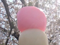 規格外な〝超巨大三色団子〟に20万人驚がく　「もはや鈍器」「魔法少女が使うステッキサイズ」