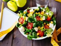 Healthy fitness salad