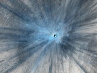 火星の衝突火口　画像は「Wikipedia」より引用