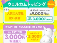 povo2.0「データ追加300GB（90日間）」「7日間使い放題×12回」新規加入者向けお得なキャンペーン開始