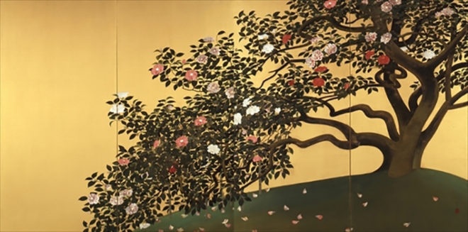 《名樹散椿》 【重要文化財】 山種美術館