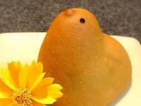 頭、お尻、それとも...　かわいい「ひよ子」、一体どこから食べている？