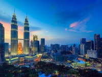マレーシアの首都、クアラルンプールの夕暮れ（Thinstock／Photo by f11photo）