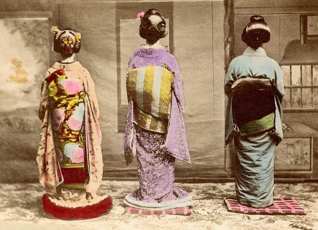 Dressed for Shubun-no-hi 1890s