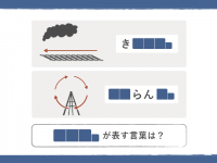 【1分で解ける】空白が表す言葉とは？