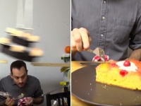 予想外の展開から目が離せない！食後に自動的にケーキを食べる為の壮大なるルーブ・ゴールドバーグ・マシン