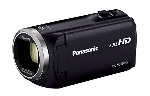 Panasonic HDビデオカメラ V360MS 16GB 高倍率90倍ズーム ブラック HC-V360MS-K