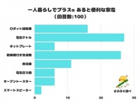 1位は？　一人暮らしでプラスαあると便利な家電ランキング