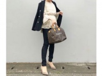 ボリュームのあるブラウスは、スキニーでスタイルUP　＃東京365日コーデ