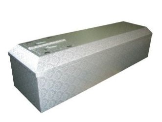 ホワイト 棺桶 / 布張 棺 / 棺内用 布団 枕 付 / 葬式 葬儀 火葬 直葬 家族葬 密葬 用 / 冠婚葬祭研究所